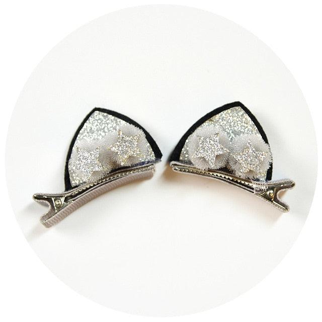 Ensemble de pinces à cheveux arc-en-ciel scintillantes pour filles