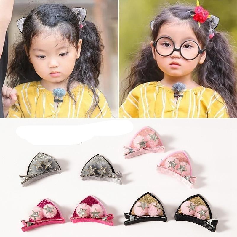Ensemble de pinces à cheveux arc-en-ciel scintillantes pour filles