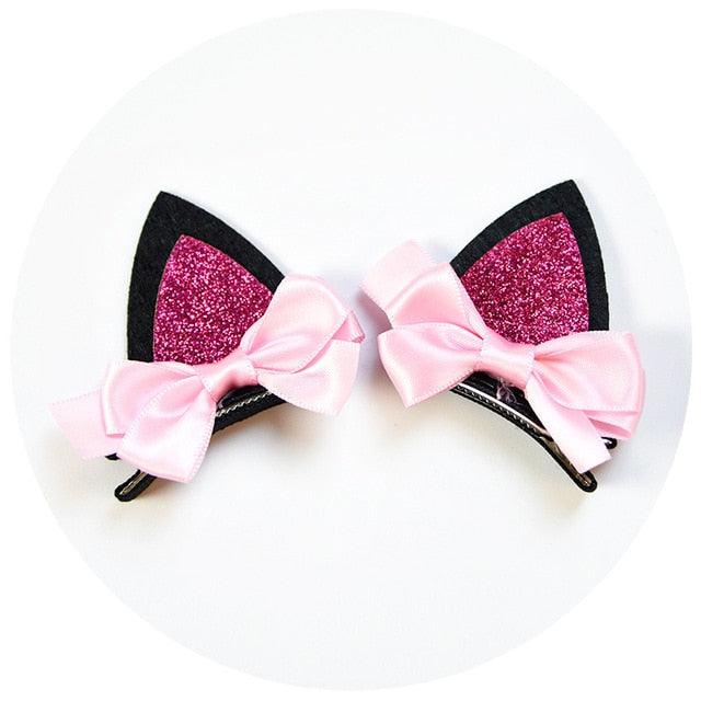 Ensemble de pinces à cheveux arc-en-ciel scintillantes pour filles
