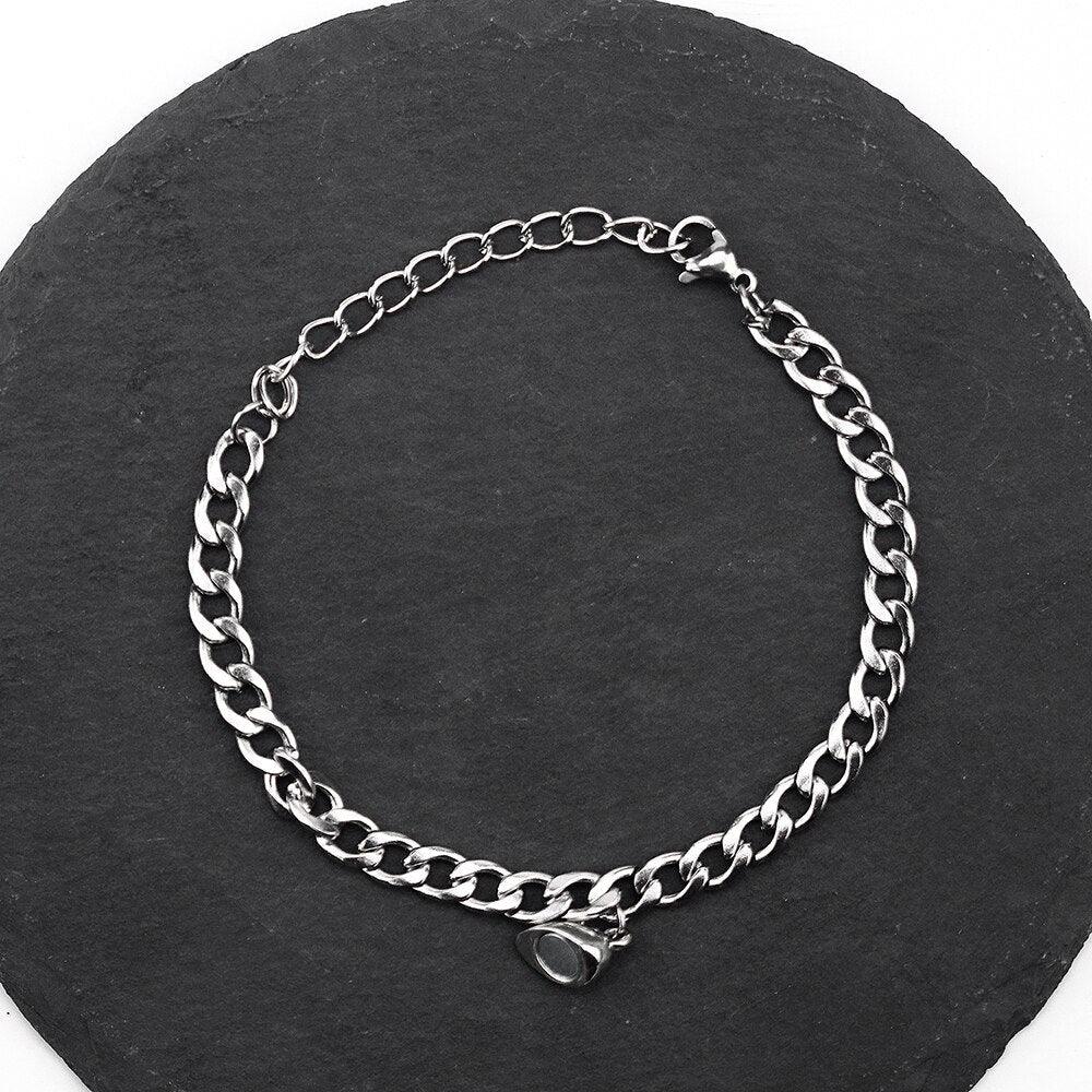 Bracelets d'attraction magnétique en forme de cœur pour couples - Ensemble de 2