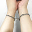 Bracelets d'attraction magnétique en forme de cœur pour couples - Ensemble de 2