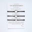 Ensemble de Bracelets en Corde Ajustables Minimalistes pour Couples et Amis