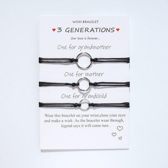 Ensemble de Bracelets en Corde Ajustables Minimalistes pour Couples et Amis