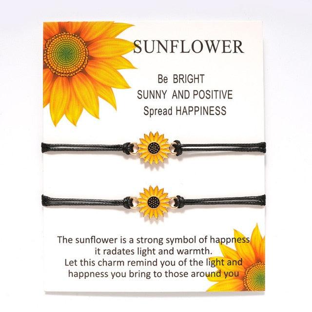 Ensemble de Bracelets en Corde Ajustables Minimalistes pour Couples et Amis
