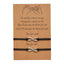 Ensemble de Bracelets en Corde Ajustables Minimalistes pour Couples et Amis