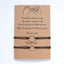 Ensemble de Bracelets en Corde Ajustables Minimalistes pour Couples et Amis