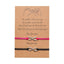 Ensemble de Bracelets en Corde Ajustables Minimalistes pour Couples et Amis