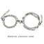 Ensemble de Bracelets Vintage en Acier Inoxydable à Double Chaîne pour Couples