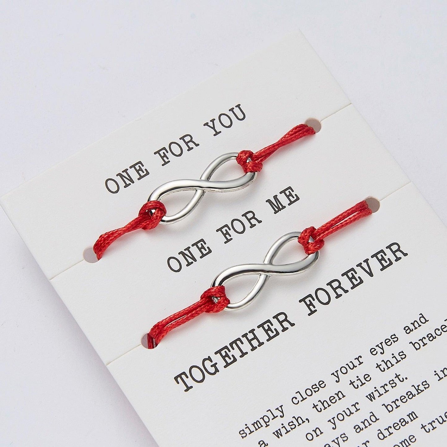 Ensemble de Bracelets Charms Infini Amour Ensemble Pour Toujours