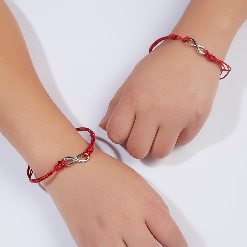 Ensemble de Bracelets Charms Infini Amour Ensemble Pour Toujours