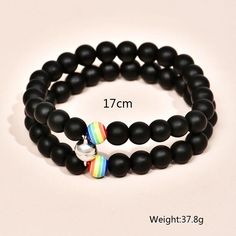 Ensemble de Bracelets Magnétiques pour Couples - Bracelets en Pierre Naturelle