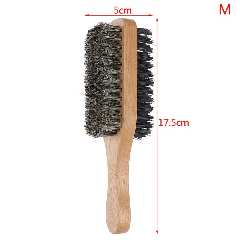 Men's Boar Bristle Wooden Hair Brush