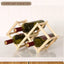 Elegante soporte de vino de madera para un almacenamiento con estilo