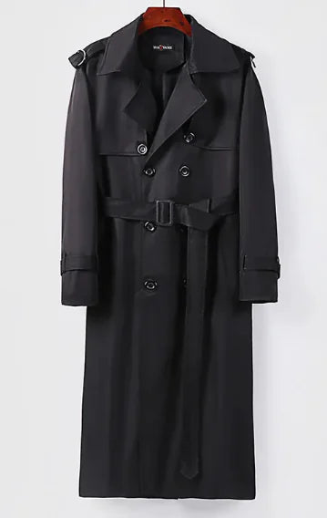 Abrigo Trench Plus Size Hasta la Rodilla