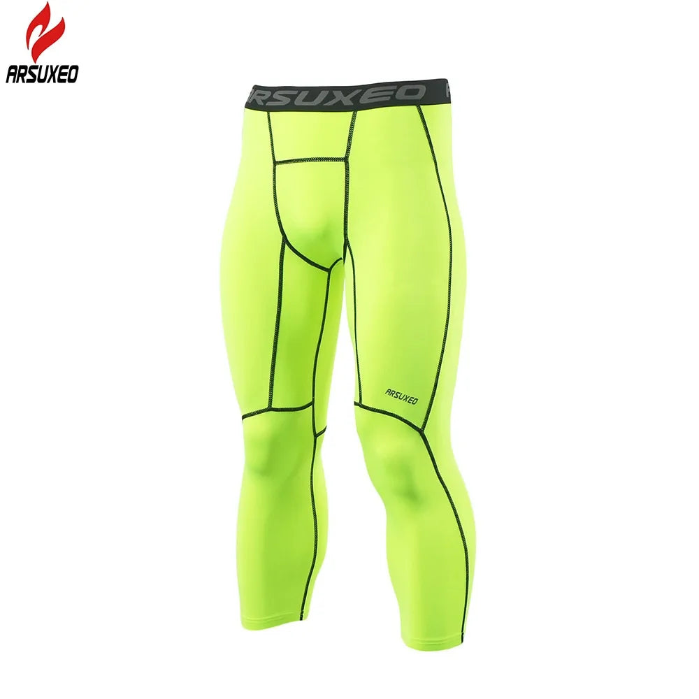 Collants de compression pour hommes ARSUXEO pour vêtements de sport