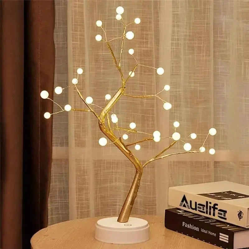 Arbre de Noël en Fil de Cuivre - Décor de Fête Élégant