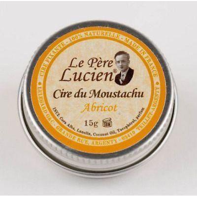 Le Pere Lucien 100% Natural Mustache Wax - Apricot Scent, 15g