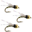 3 Pack Beadhead Olive 3 Dollar Dip Serendipity Wet Fly Fishing Flies - Hook Size 16