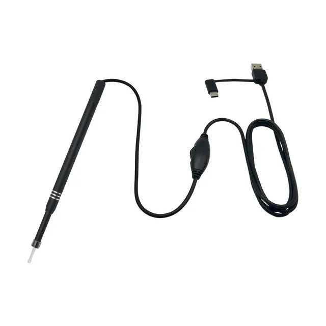 Outil de nettoyage des oreilles HD Endoscope USB 3 en 1 avec lumière LED
