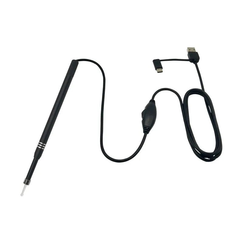 Outil de nettoyage des oreilles HD Endoscope USB 3 en 1 avec lumière LED