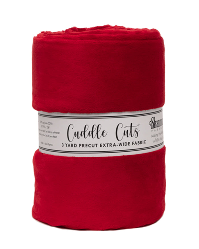 Corte de 110" de 3 Yard Cuddle - Tela Cardinal