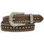 Ceinture Femme en Coquilles de Cartouche Brunes