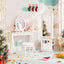 Armoire à bijoux pour enfants 3-en-1 avec miroir pleine longueur - Blanc