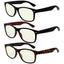 3 Pack Classic Blue Light Filter Reading Glasses UV109