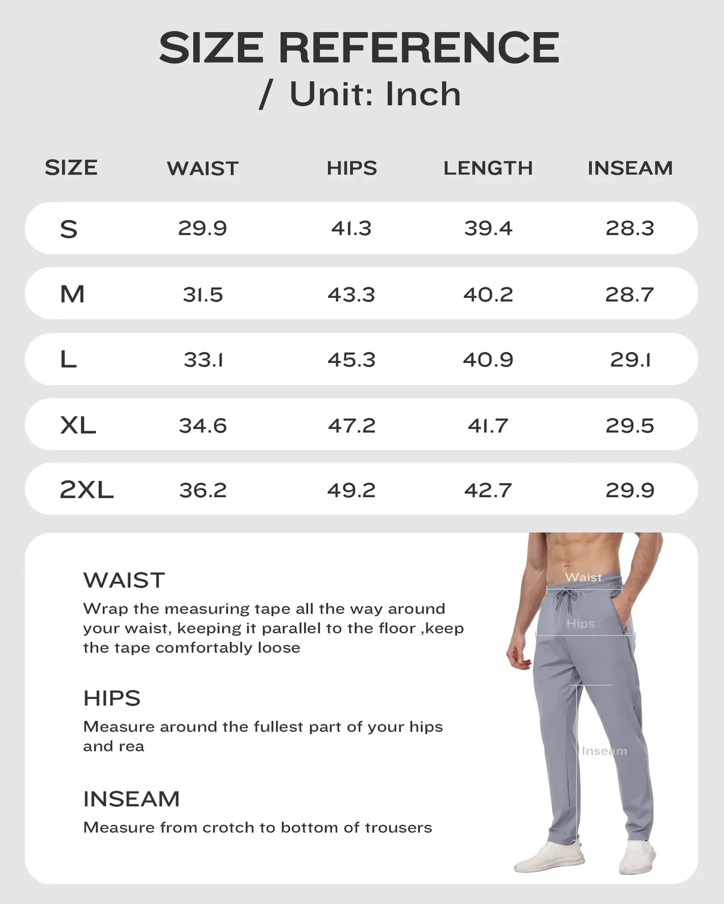 Pack de 3 Joggers Athlétiques pour Hommes avec Poches Zippées - XX-Large