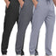 Pack de 3 Joggers Athlétiques pour Hommes avec Poches Zippées - XX-Large