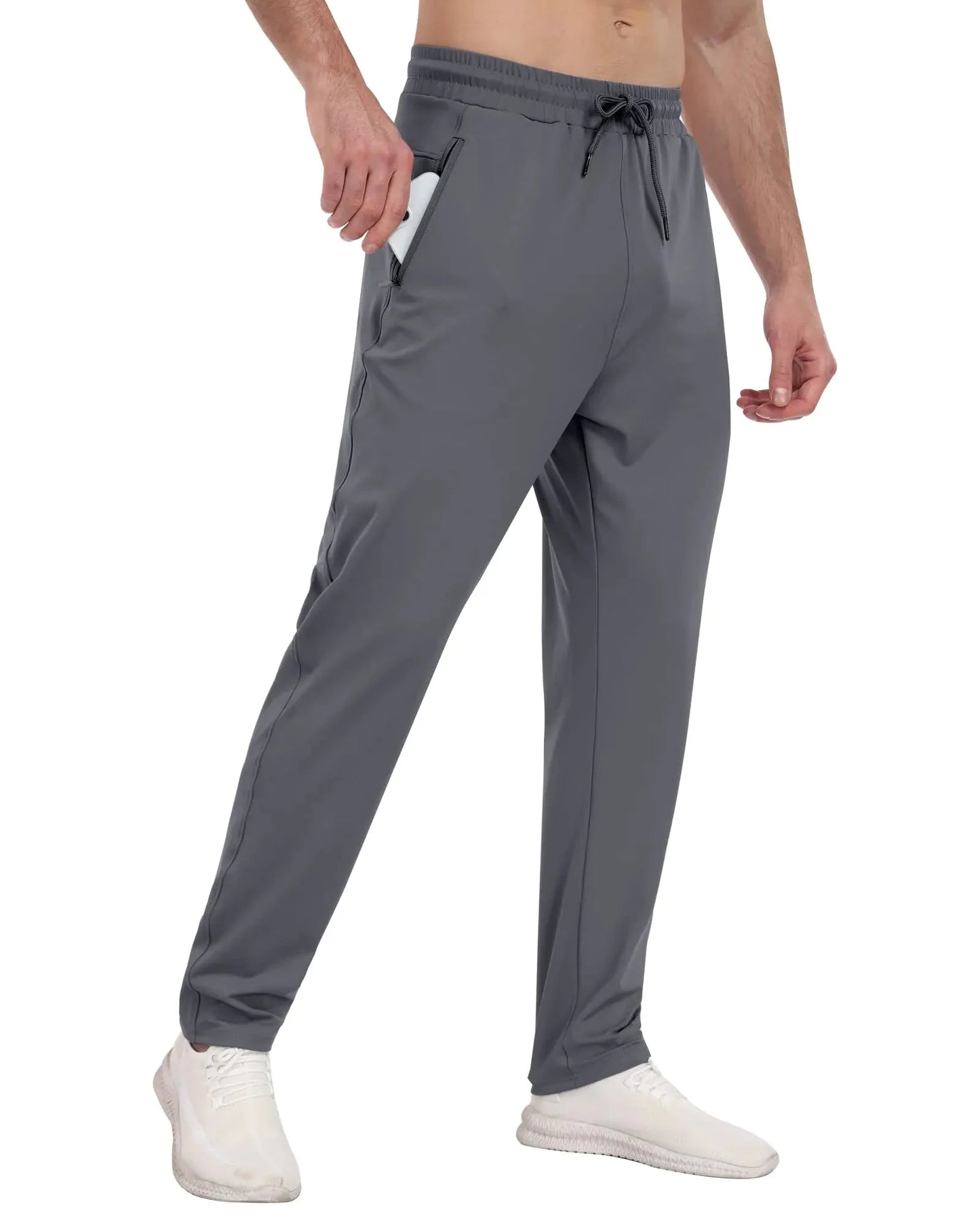 Pack de 3 Joggers Athlétiques pour Hommes avec Poches Zippées - XX-Large
