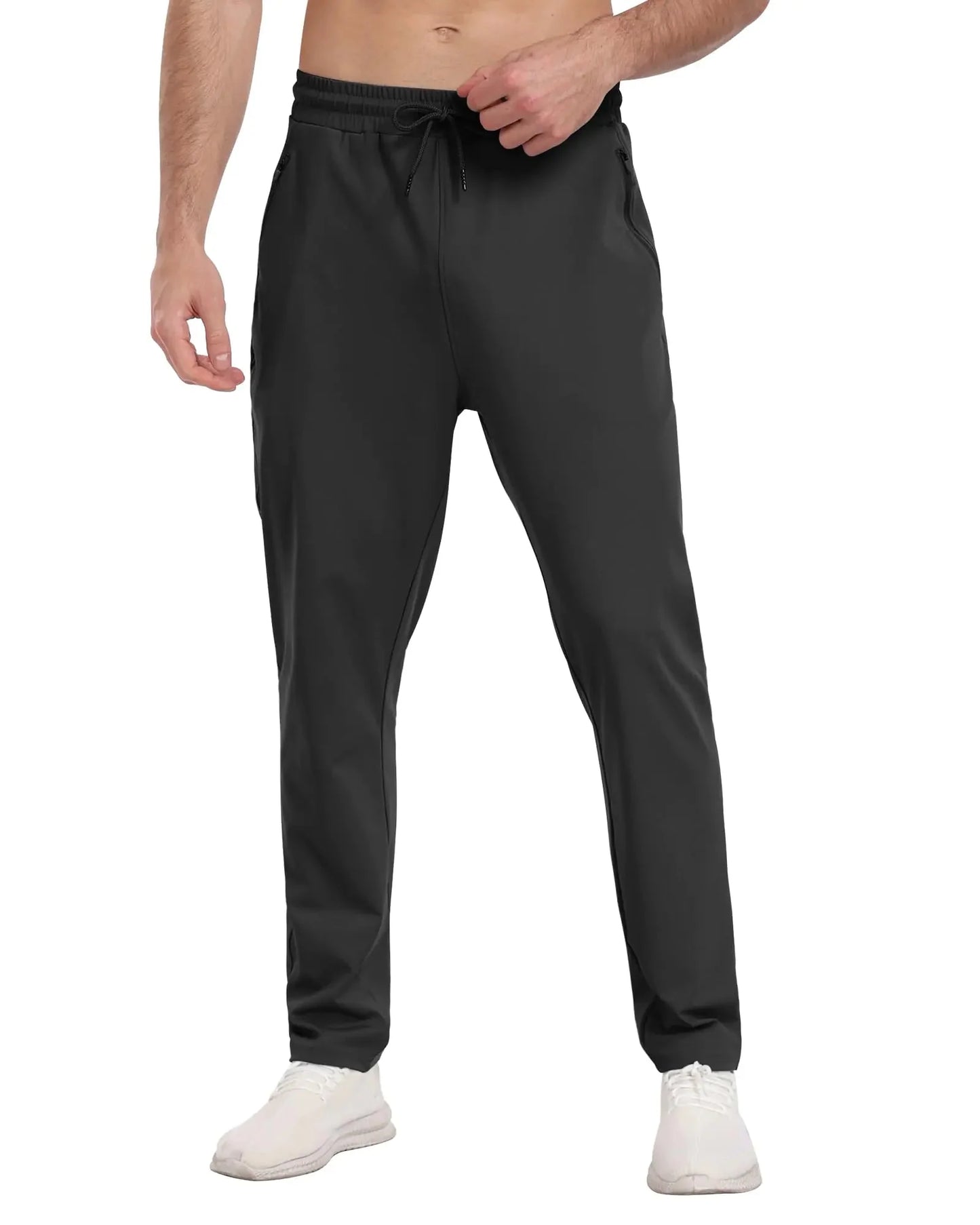 Pack de 3 Joggers Athlétiques pour Hommes avec Poches Zippées - XX-Large