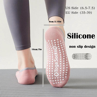 3 Paires de Chaussettes de Yoga Antidérapantes pour Femmes pour la Stabilité et le Confort