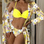 Ensemble de bikini 3 pièces polyvalent pour des journées à la plage élégantes