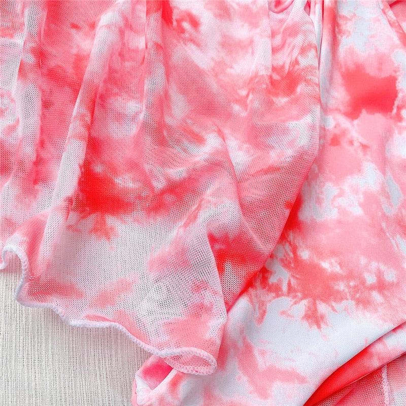 Ensemble de bikini taille haute pour femmes en 3 pièces avec jupe enveloppante