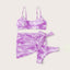 Ensemble de bikini taille haute pour femmes en 3 pièces avec jupe enveloppante