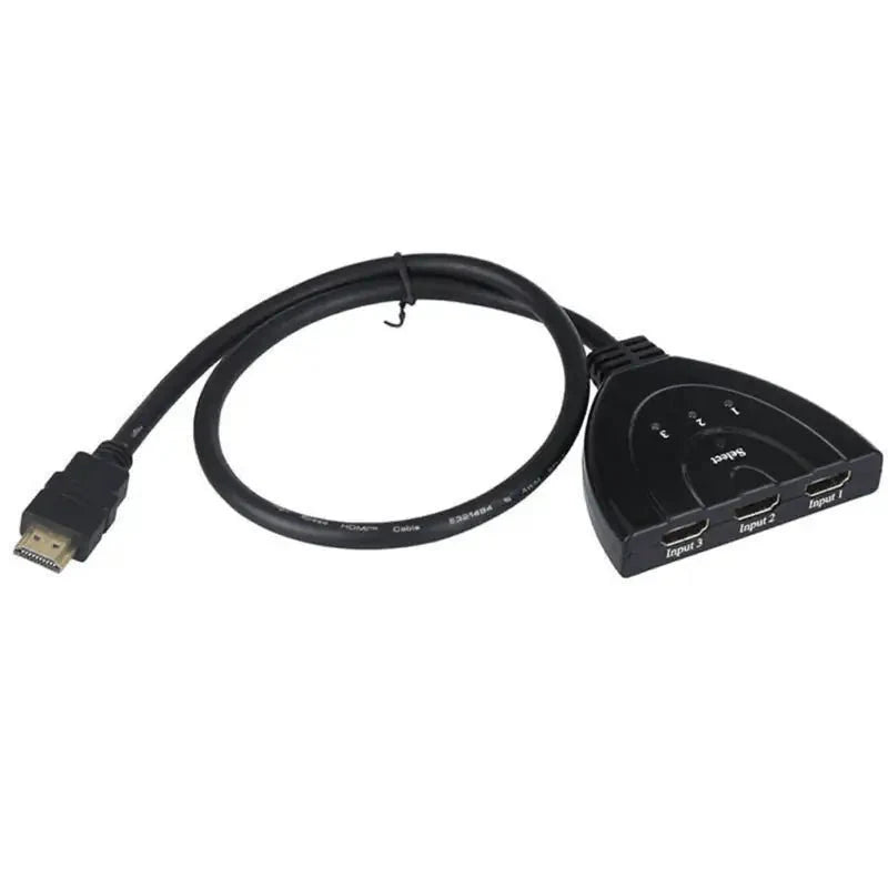 Cable Divisor HDMI de 3 Puertos para 1080p/4K - Adaptador Hub Versátil