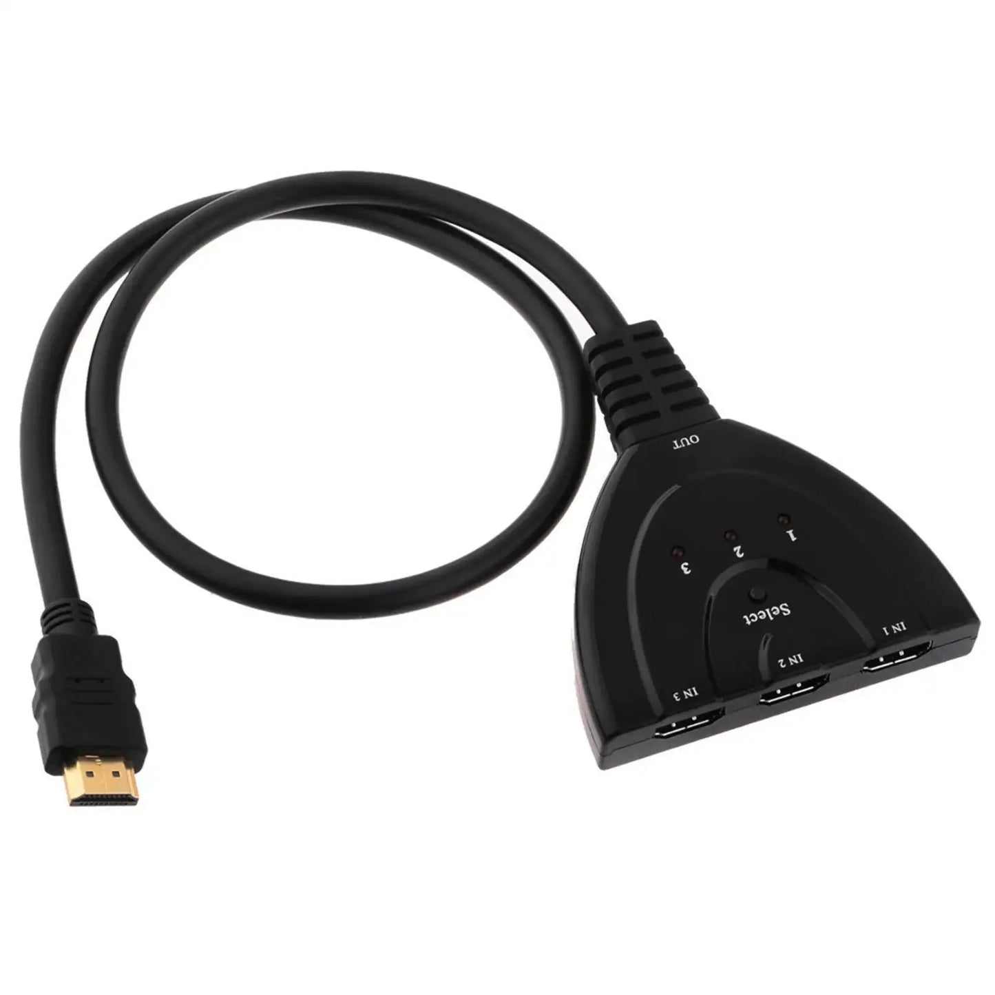 Cable Divisor HDMI de 3 Puertos para 1080p/4K - Adaptador Hub Versátil