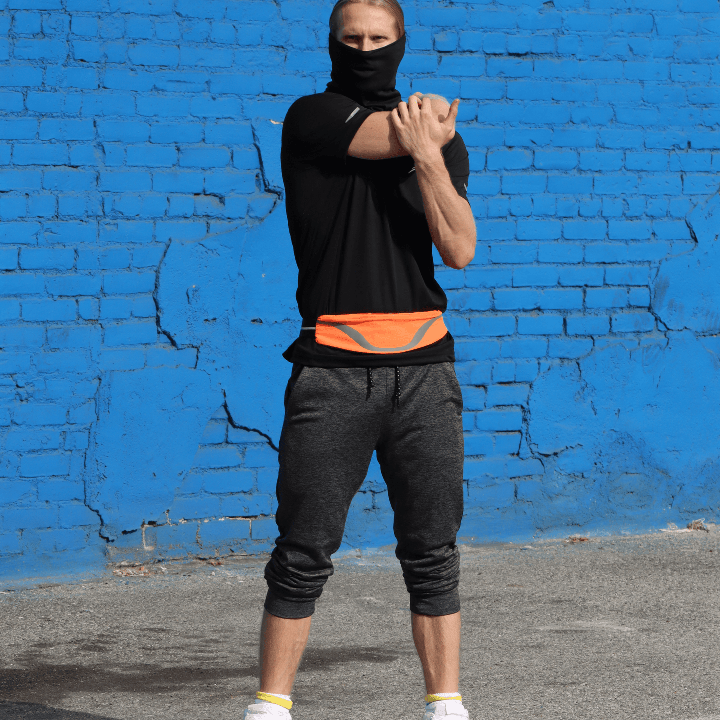 Water-Resistant Sport Waist Pack with Reflective Strip