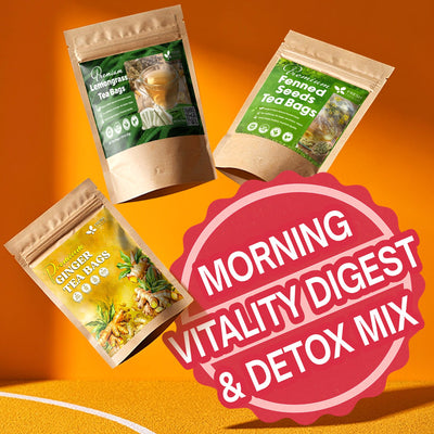 Morning Vitality Herbal Tea Blend - Fennel, Ginger & Lemongrass