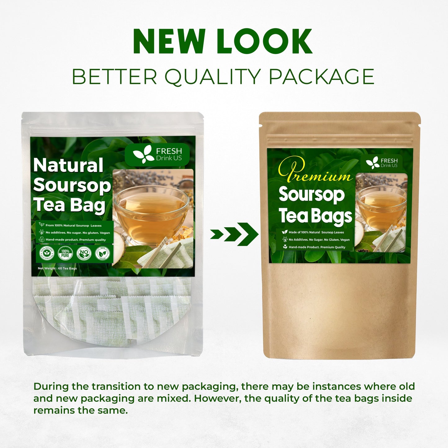 Premium Soursop Leaves Tea bags, Dried Soursop Leaves, Soursop Leaf Powder, Guanabana Leaves Tea, Hoja Guanabana Tea - Korvel