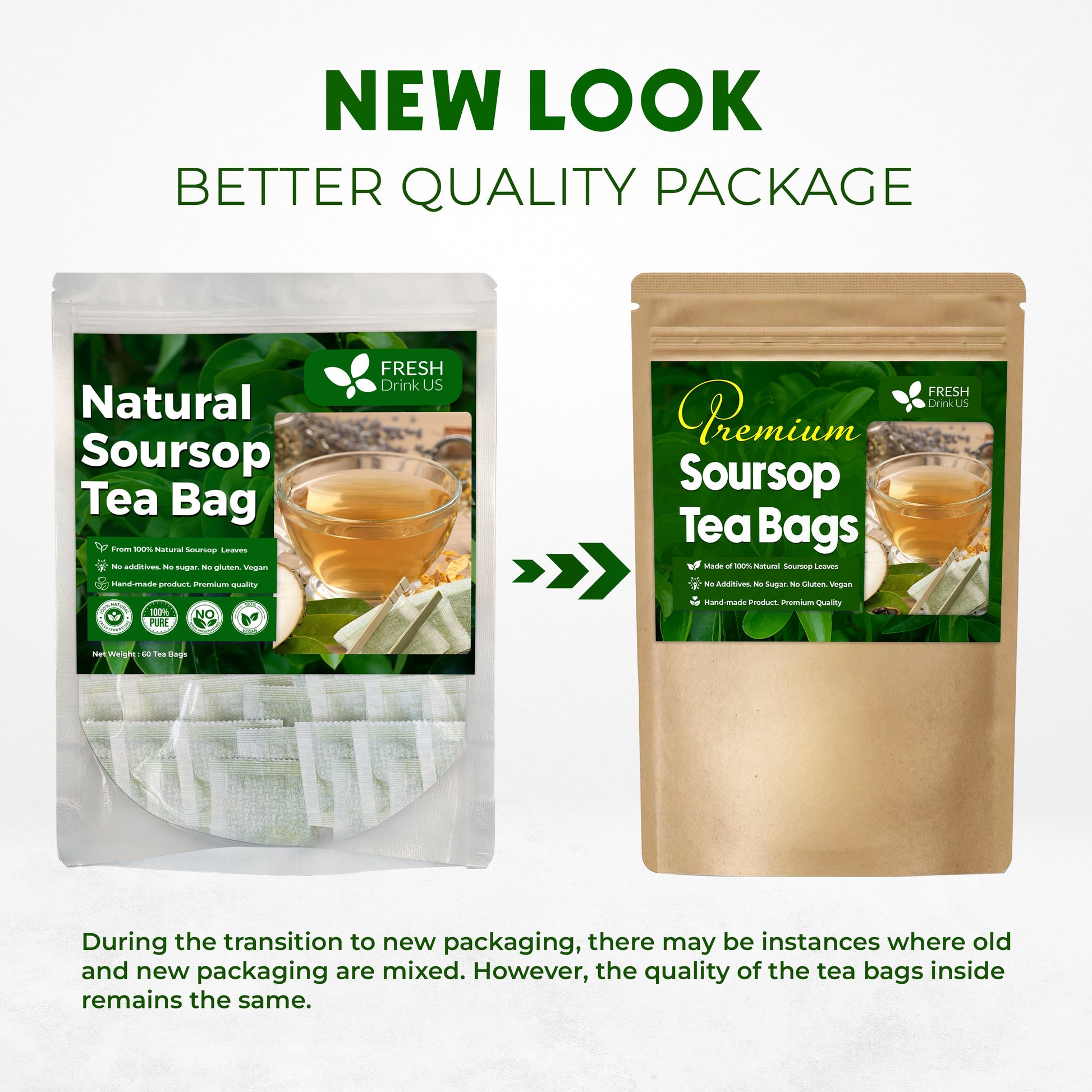 Premium Soursop Leaves Tea bags, Dried Soursop Leaves, Soursop Leaf Powder, Guanabana Leaves Tea, Hoja Guanabana Tea - Korvel