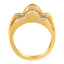 Anillo de Banda de Múltiples Filas de Diamantes de Oro Amarillo de 14KT