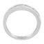 Bague en Or Blanc 18 Carats avec Diamants Ronds en Canaux