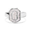Anillo de Diamantes Baguette y Corte Princesa en Oro Blanco de 14K - Talla 7