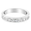 Bague demi-éternité en diamant certifié IGI de 1,0 Cttw en or blanc 18K