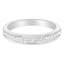 .925 Sterling Silver Princess-Cut Diamond Half-Eternity Band Ring - Size 6