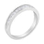 .925 Sterling Silver Princess-Cut Diamond Half-Eternity Band Ring - Size 6