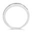 Anillo de Boda de Diamante Cortado Princesa de 1/2 Cttw Certificado IGI en Oro Blanco de 18K