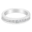 Anillo de Banda de Diamantes de Corte Princesa de Oro Blanco de 18K para Mujeres - Talla 6